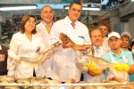 Ministro de Economía visitó Terminal Pesquero Metropolitano por inicio de las actividades de Semana Santa
