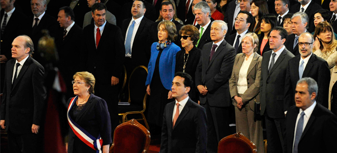 Ministro Céspedes acompañó a la Presidenta de la República en Te Deum Evangélico