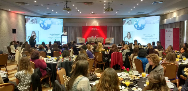 «Debemos realizar mayores modificaciones para que trabajadoras y mujeres empresarias puedan emprender» Ministra(s) Economía Natalia Piergentili