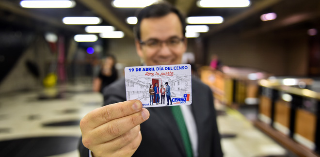 Metro lanza tarjeta Bip! alusiva al Censo y adelanta horario para funcionamiento del 19 de abril