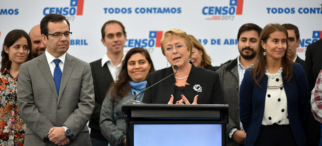 Presidenta Bachelet: “Todo el país se puso en movimiento para que el Censo 2017 fuera un éxito”