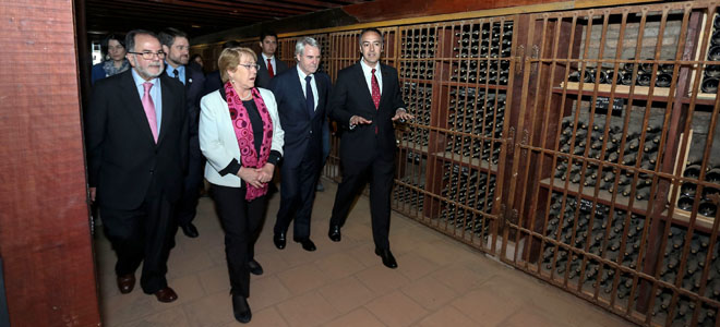 Presidenta Michelle Bachelet: “El vino reúne las condiciones de los productos que se necesitan para impulsar una economía diversificada”