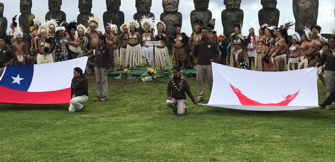 Presidenta Michelle Bachelet entregó administración de Parque Nacional Isla de Pascua a Pueblo Rapa Nui