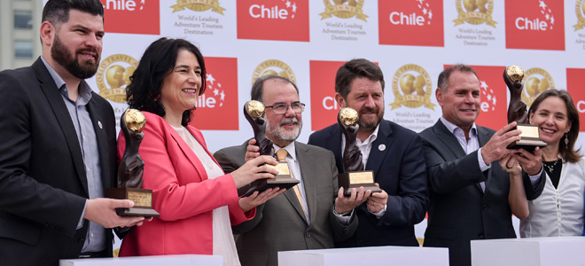 Chile gana por segunda vez consecutiva el premio “Mejor Destino de Turismo Aventura del Mundo” en los World Travel Awards