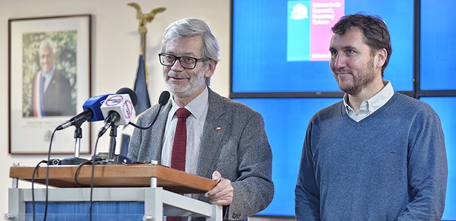 Ministro Fontaine presenta a nuevo vicepresidente ejecutivo de Corfo Pablo Terrazas