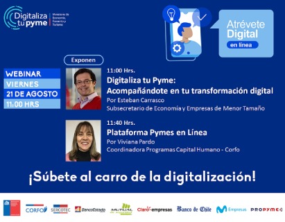 Segundo ciclo de webinars Atrévete Digital en Línea para Pymes comienza este viernes