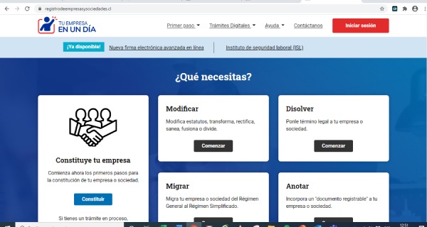 “Tu Empresa en Un Día” permitirá hacer inicio de actividades y abrir cuenta bancaria