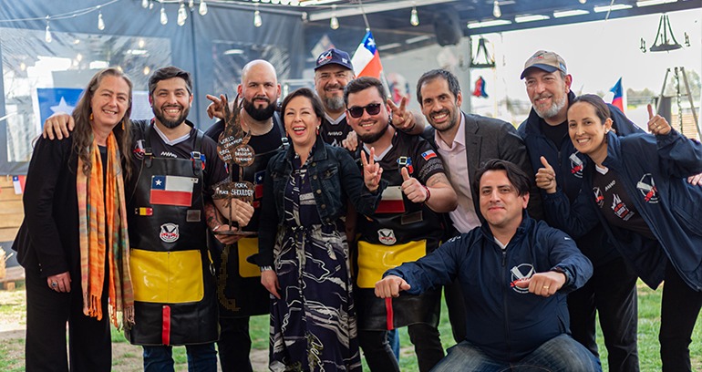 Gobierno destaca histórico primer lugar de la selección “Roja de Fuego” en el Mundial del Asado en Bélgica