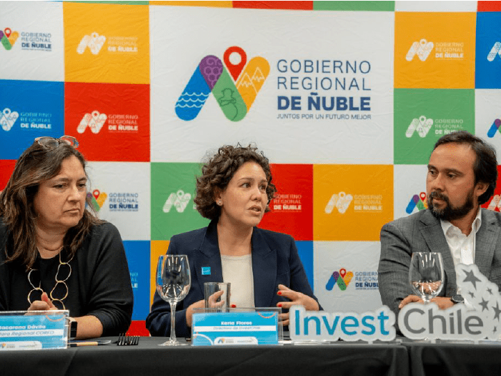 Gore de Ñuble e InvestChile lideran diálogo con empresas globales para convertir a la región en un polo de desarrollo tecnológico