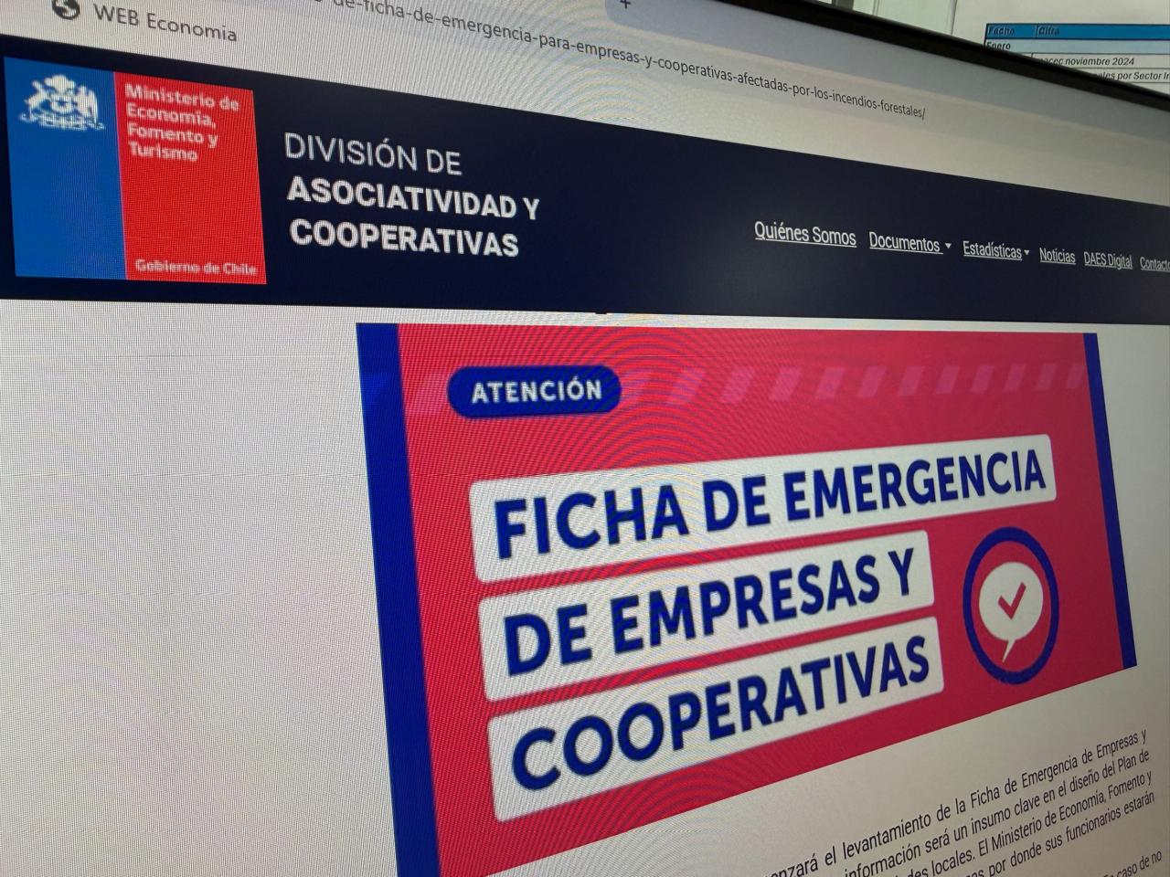 Ministerio de Economía inicia levantamiento de información para activar instrumentos de reconstrucción productiva en regiones afectadas por incendios forestales