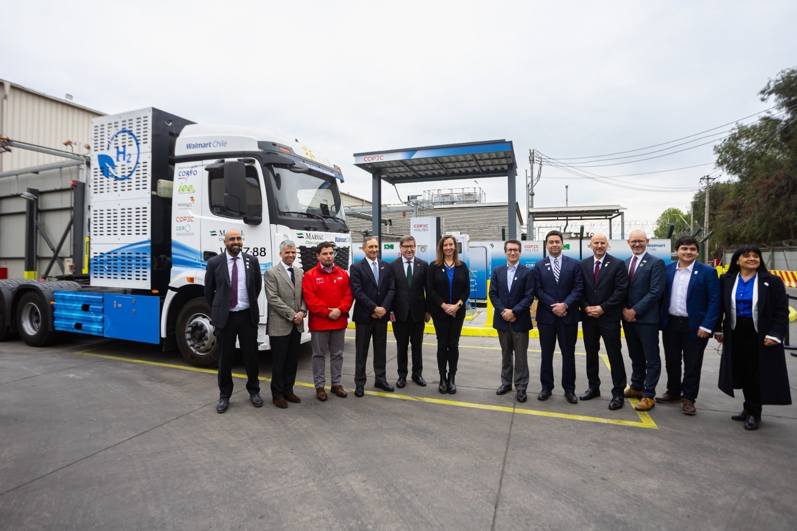 Programa Tecnológico de Corfo inaugura la primera hidrolinera para camiones de alto tonelaje en Chile